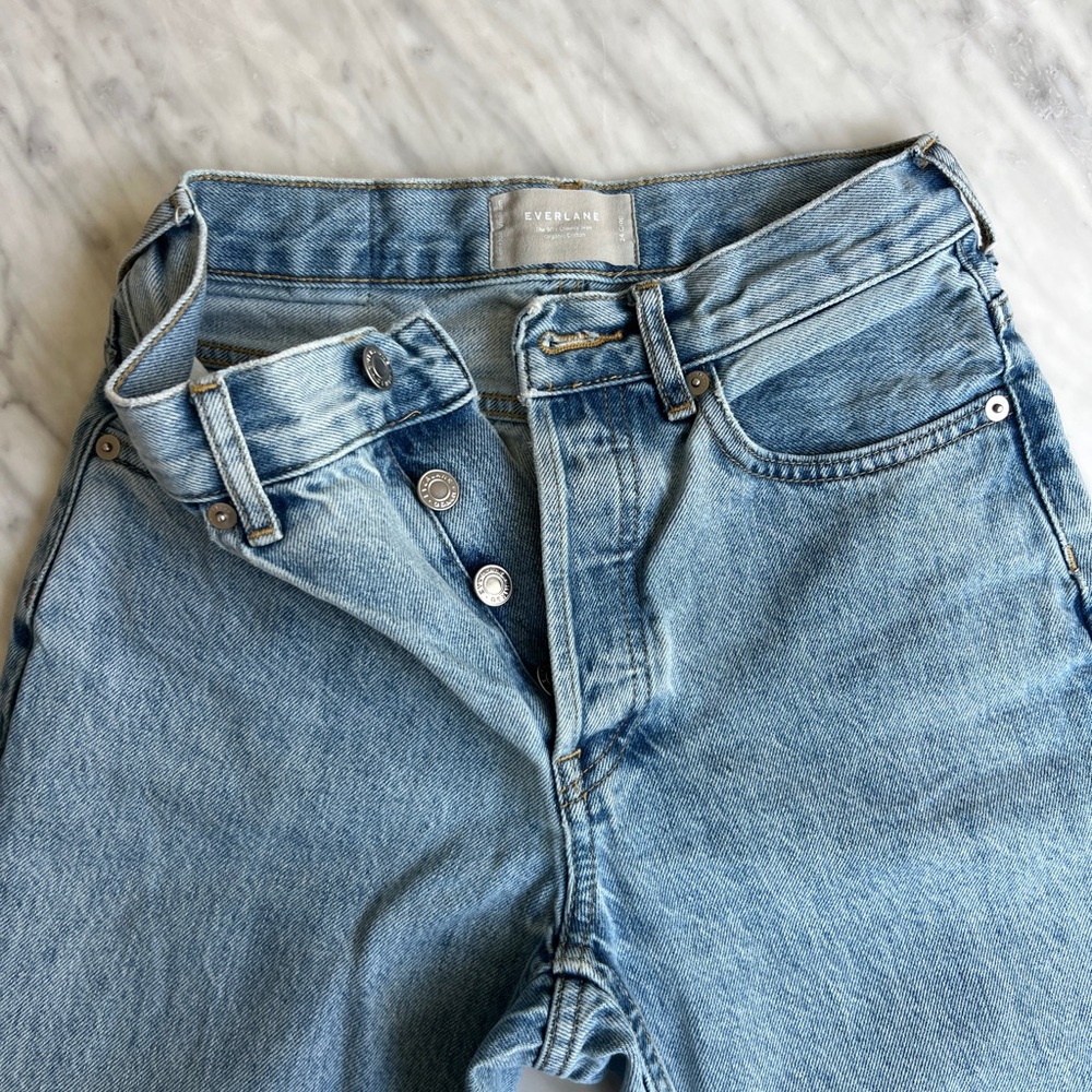 Everlane 90s Cheeky Blue Denim Jeans Organic Cotton